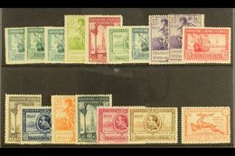 1929 Seville And Barcelona Exhibitions Postage Set And Express, SG 502/14, E521, Very Fine Mint. (14 Stamps)Cat £213 For - Autres & Non Classés