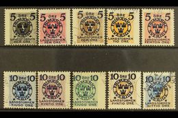 1916 Landstorm (2nd) Set, Mi 97/106, SG 86k/86t, Fine Used (10 Stamps) For More Images, Please Visit Http://www.sandafay - Sonstige & Ohne Zuordnung
