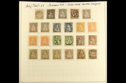 1862-1949 ATTRACTIVE COLLECTION In Hingeless Mounts On Leaves, Mint Or Used, Inc 1862-81 To 1f (x4, Three Used) Inc 3c,  - Sonstige & Ohne Zuordnung