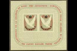 1945 Basel Dove Stamp Centenary Mini-sheet (Michel Block 12, SG MS446b), Never Hinged Mint, Fresh. For More Images, Plea - Otros & Sin Clasificación