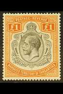 1927-31 £1 Brown - Orange, SG 107, Fine Mint For More Images, Please Visit Http://www.sandafayre.com/itemdetails.aspx?s= - Tanganyika (...-1932)