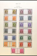 ALLIED MILITARY GOVERNMENT REVENUE STAMPS Fiscal "Marca Da Bollo" Set To 200L  In Never Hinged Mint GUTTER PAIRS. Scarce - Otros & Sin Clasificación