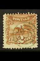 1869 2c Brown Post Horse And Rider, Scott 113, Good Used, Centered To Top Right, But With Lovely Neat Target Cancel In G - Other & Unclassified