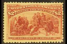 1893 $2 Brown-red, Columbian Expo, Scott 242, Good To Fine Mint. For More Images, Please Visit Http://www.sandafayre.com - Otros & Sin Clasificación