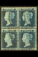1854-57 2d Blue, Watermark Large Crown, Perf 14, Plate 5 (die I, Alphabet II), SG 34, A Fine Used BLOCK OF FOUR Lettered - Other & Unclassified