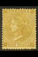 1862 9d Bistre, Small Uncoloured Letters, SG 86, Mint (regummed), Few Small Faults But Good Colour And Impression. Cat S - Autres & Non Classés