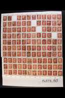 1864-79 PENNY RED PARTIAL PLATE RECONSTRUCTION PLATE 165 - A Largely Complete Used Reconstruction With 227 Of The 240 Ch - Other & Unclassified