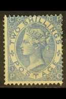 1867-80 2s Dull Blue, Wmk Spray, SG 118, Mint, Lovely Appearance, Cat £4200. For More Images, Please Visit Http://www.sa - Other & Unclassified
