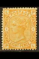 1873-80 8d Orange, Wmk Garter, SG 156, Mint Lightly Hinged With Some Perf Faults. Fresh Appearance, Cat.£1850. For More  - Other & Unclassified