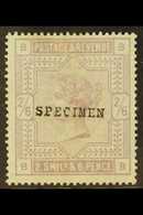 1883-84 2s6d Lilac On Blued Paper With "SPECIMEN" Overprint Type 9 (SG 175s, SG Spec K9s), Mint With Large Part Og, Smal - Sonstige & Ohne Zuordnung