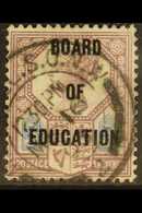 OFFICIAL 1902 5d Dull Purple & Blue Opt'd "BOARD OF EDUCATION" SG O81, Used With Fine Dated Cds Pmk. Very Scarce, Signed - Sonstige & Ohne Zuordnung