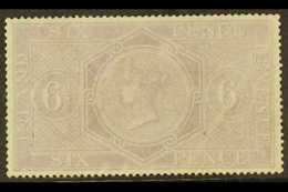 POSTAL FISCAL 1881 6d Reddish Lilac Wmk Anchor 20mm High On Bluish Paper, SG F27, Mint, Corner Crease, Cat £360. For Mor - Sonstige & Ohne Zuordnung