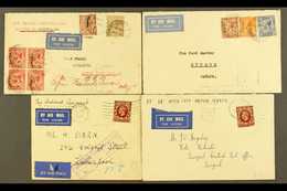 1931-1934 FLIGHT COVERS. Interesting Group Of Airmail Covers, Comprising 1931 (24 Apr) Cover To Java By The Second Exper - Unclassified