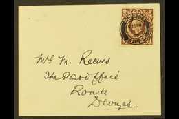 1948 £1 Brown, Single Franking On Plain Envelope, "DEVIZES 1 OC 48" FIRST DAY POSTMARK. Hand Written Address, Clear & Up - Zonder Classificatie