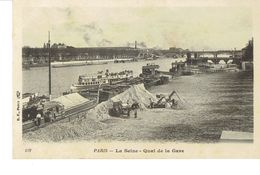 Cpa La Seine Quai De La Gare - The River Seine And Its Banks