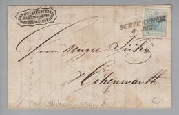 Heimat Tschechien Schlukenau (Slukna) 1852-06-04 Brief Nach Hohenmauth - ...-1918 Prephilately