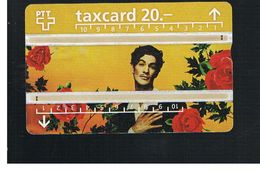 SVIZZERA (SWITZERLAND) - 1995   MAN, FLOWERS   - USED - RIF. 10052 - Fleurs