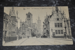 1665    Gent - Postkantoor, St.Niklaaskerk, Belfort   1919  Tram - Gent