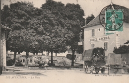 Carte Postale Ancienne De L'Isère - Les Avenières - La Place - Diligence - Les Avenières