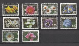 Turkey 2009, Flowers 8v Mnh (excepte V 75 Kurus / 5 Lira) - Unused Stamps