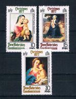 Neue Hebriden 1977 Madonna Mi.Nr. 499/501 Kpl. Satz ** - Unused Stamps