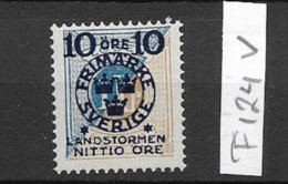 1916 MNH Sweden, Landstrom II: Variety "right Frame Broken" - Nuevos