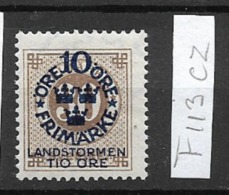 1916 MNH Sweden, Landstrom I: Watermark KPV - Unused Stamps