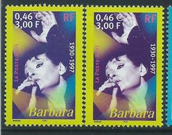 [20] Variétés : N° 3396 Barbara Bleu Au Lieu De Violet + Normal ** - Ungebraucht