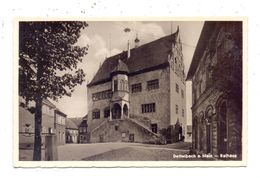 8716 DETTELBACH, Rathaus, Rücks. Kl. Klebereste - Kitzingen