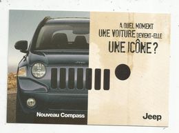 Cp , Automobile , JEEP , Nouveau Compass , Vierge - Voitures De Tourisme