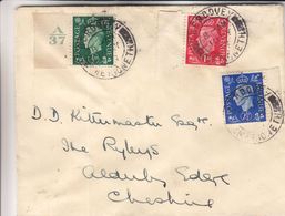 Grande Bretagne - Lettre FDC De 1937 - Oblit Berdovay - Timbre Avec Chiffre - Valeur 40 Euros - Brieven En Documenten