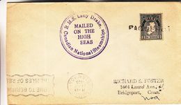 Irlande - Lettre De 1935 - Oblit Paquebot - Cachet R.M.S. Lady Drake Steamship - Cachet De Hamilton Bermuda - Brieven En Documenten