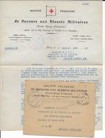 1918 - CROIX-ROUGE - SECOURS AUX BLESSES MILITAIRES - LETTRE Du CHEF DES CONVOIS MILITAIRES => SP 118 - Croix Rouge