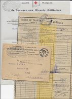 1918 - CROIX-ROUGE - SECOURS AUX BLESSES MILITAIRES - LETTRE FM Du DEPOT De MATERIEL De BOULOGNE => SP 118 REEXPEDIEE - Red Cross