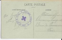 1914/18 - CROIX-ROUGE - CENTRE De La GARE De NANCY (MEURTHE ET MOSELLE) - CARTE FM => PARIS - Croix Rouge