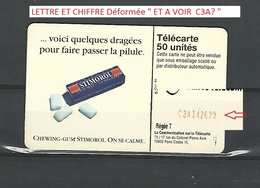 VARIÉTÉS FRANCE TÉLÉCARTE 10  / 93  STIMOROL   50 U  SC7  F440  UTILISÉE - Fehldrucke