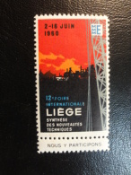 1960 Foire De LIEGE Vignette Poster Stamp Label Belgium - Commemorative Labels