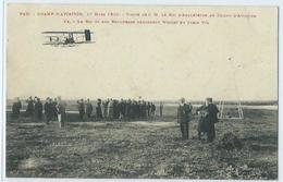 Pau Champ D'aviation 17 Mars 1909 Visite De S.M Le Roi D'angleterre Le Roi Regarde Wright En Plein Vol - Pau