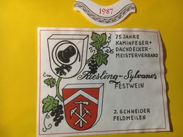 7979 -Riesling Sylvaner 1987 Suisse Pour Association Des Maîtres Ramoneurs Et Des Couvreurs - Berufe