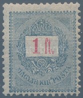 ** 1889 1Ft Elektrotip 12 : 11 3/4 Fogazassal (90.000) - Altri & Non Classificati