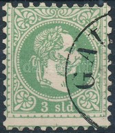 O 1867 Magyar Posta Romaniaban 3sld (66.000) Kepbe Fogazva ,,GAL(ATZ)' - Autres & Non Classés