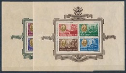 ** 1947 Roosevelt Blokkpar (50.000) (saroktoeres, Rancok / Corner Fold, Creases) - Andere & Zonder Classificatie