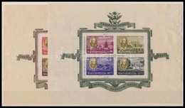 (*) 1947 Roosevelt Blokkpar Gumi Nelkuel (**50.000) (az Egyiknek Seruelt A Kepoldala / Damaged) - Other & Unclassified