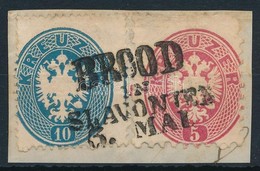 1863 10kr + 1864 5 Kr Vegyes Bermentesites   ,,BROOD IN SLAVONIEN' - Sonstige & Ohne Zuordnung