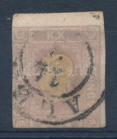 O 1858 Hirlapbelyeg (lila) ,,ALBA' (22.000) (2 Oldalon Bevagva / No Margins On 2 Sides) - Otros & Sin Clasificación