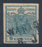 O 1850 9kr 'WARAS(DIN)' Vonalbelyegz?vel (Gudlin Nem Jegyzi) - Andere & Zonder Classificatie