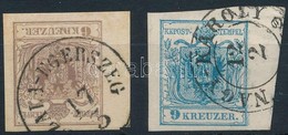 O 1850 6kr  ,,ZALA-EGERSZEG' + 9kr ,,NAGY-KAROLY' Mind A Kett? Ivszeles - Autres & Non Classés