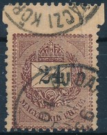 O 1889 24kr Latvanyos Elfogazassal - Other & Unclassified