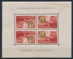 ** 1947 Roosevelt Postai 8f Kisiv Forditott Kepallassal ( Rancok A Kereten / Creases On Margin) - Sonstige & Ohne Zuordnung