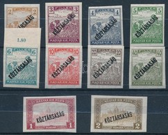 ** 1918 Koeztarsasag Teljes Vagott Sor 2f-2K-ig (30.000) - Sonstige & Ohne Zuordnung